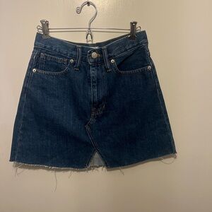 Madewell Denim Mini Skirt 100% cotton